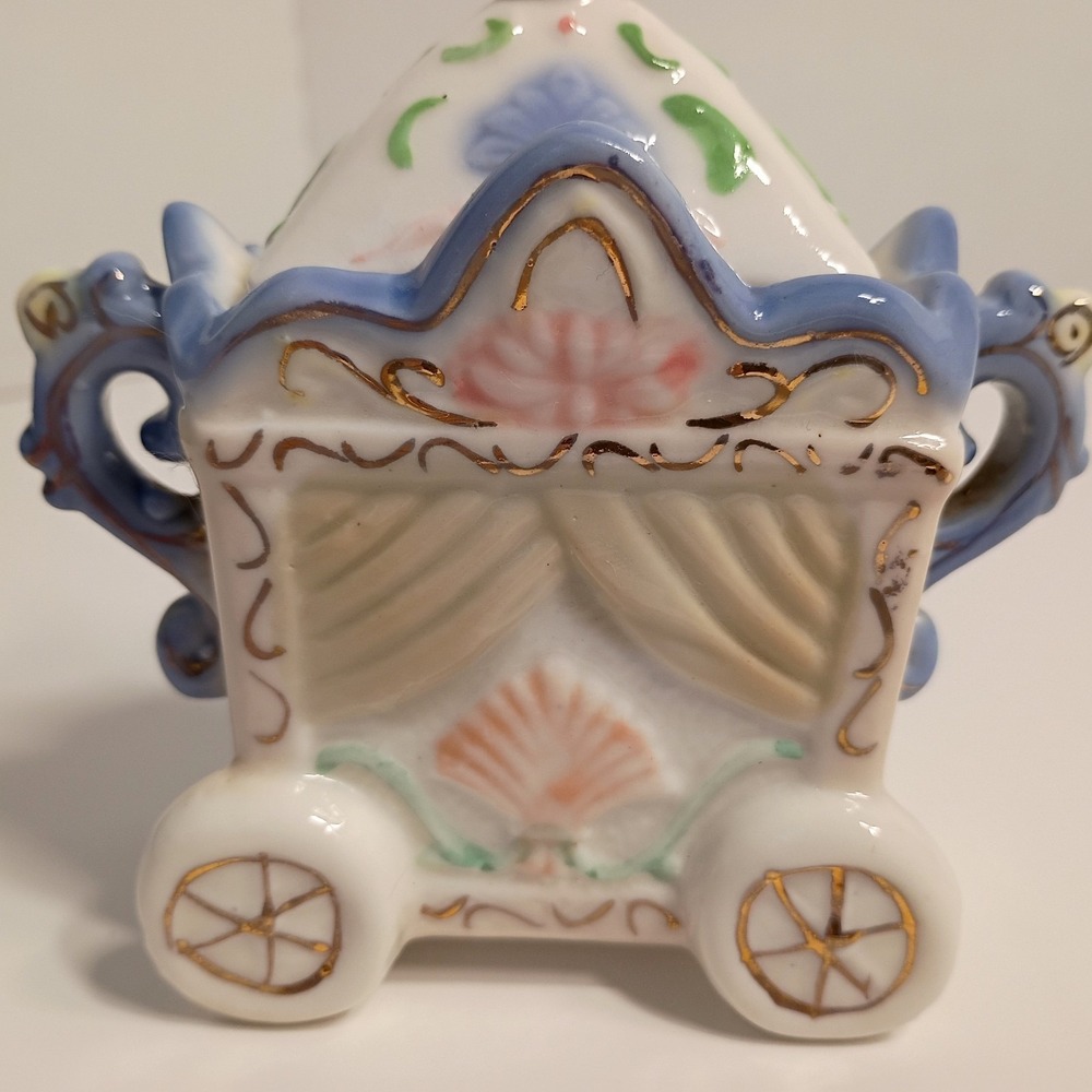 Precious Nursery Trinket Keepsake‎ Box Victorian Pastel Circus Wagon Theme - Picture 3 of 13